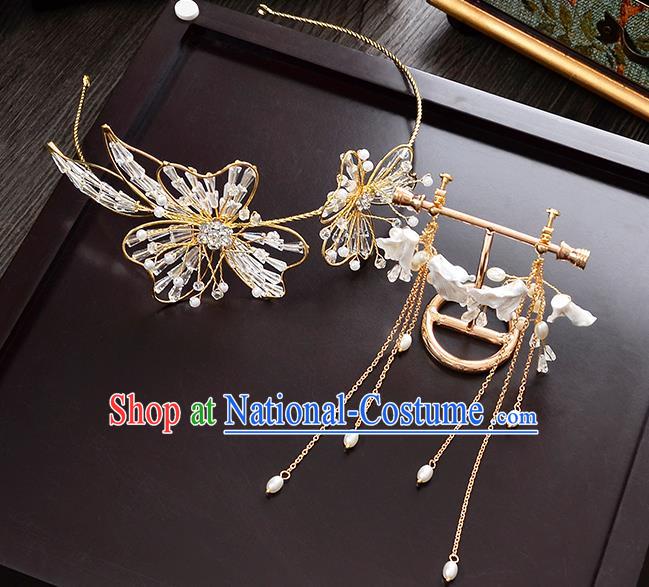 Chinese Ancient Style Hair Jewelry Accessories Hairpins Headwear Headdress Hair Fascinators for Women