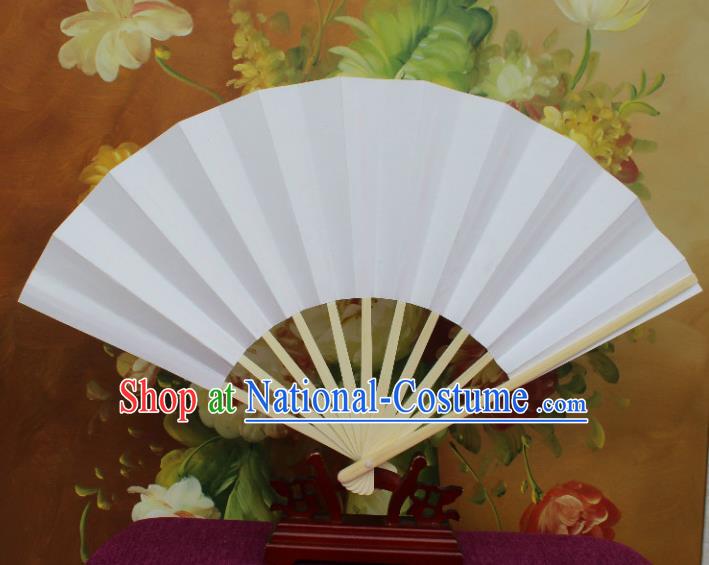 Traditional Chinese Crafts Folding Fan China Sensu White Paper Fan