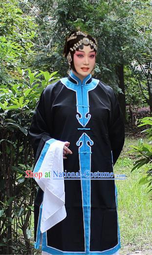 Traditional China Beijing Opera Qingyi Costume, Ancient Chinese Peking Opera Old Women Clothing