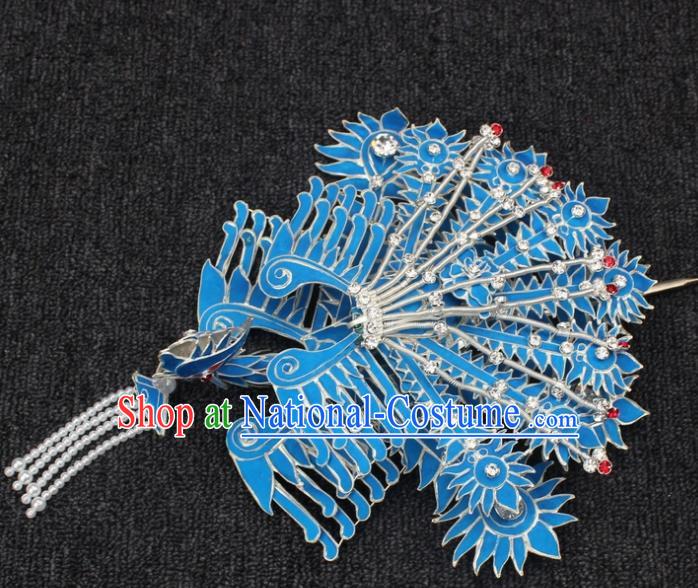 Traditional China Beijing Opera Young Lady Hair Accessories, Ancient Chinese Peking Opera Hua Tan Diva Phoenix Hairpins