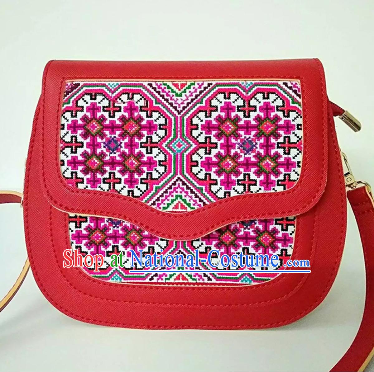 Traditional Handmade Hmong Women Hmoob Minority Bags Miao Ethnic Bag Handbag