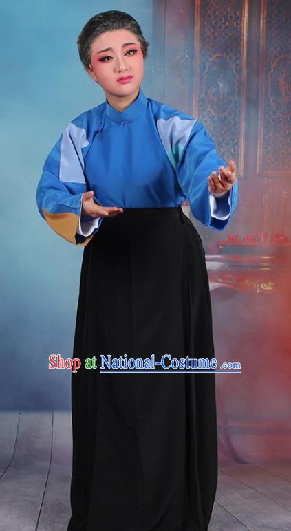 Traditional China Beijing Opera Old Women Costume Beggar Woman Dress, Ancient Chinese Peking Opera Pantaloon Clothing