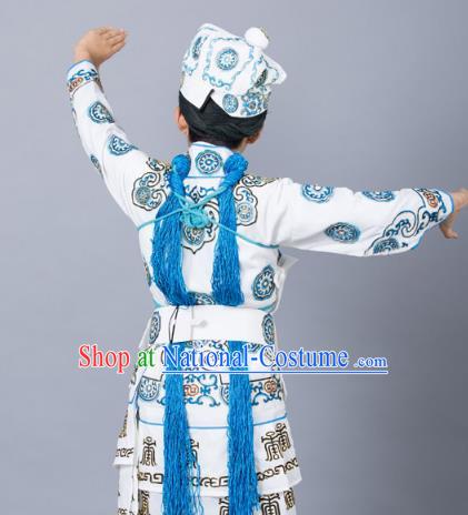 Traditional China Beijing Opera Niche Costume Gifted Scholar Embroidered Robe and Hat Ancient Chinese Peking Opera Embroidery Clothing