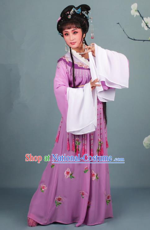 Top Grade Professional Beijing Opera Diva Ancient Costume Imperial Concubine Embroidered Clothing, Traditional Chinese Peking Opera Hua Tan Princess Embroidery Dress