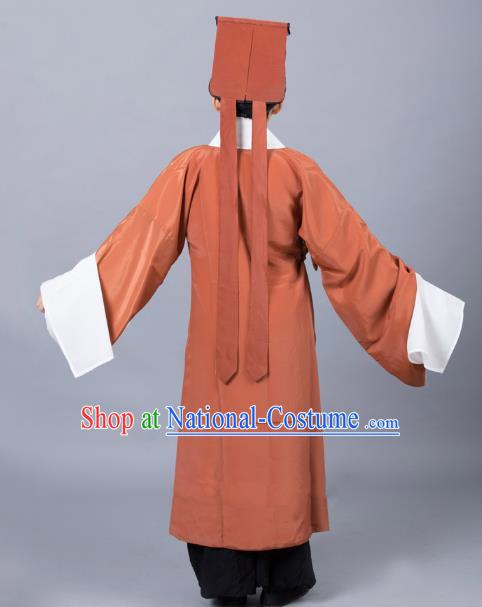 Traditional China Beijing Opera Niche Costume Gifted Scholar Embroidered Robe and Hat Ancient Chinese Peking Opera Embroidery Clothing