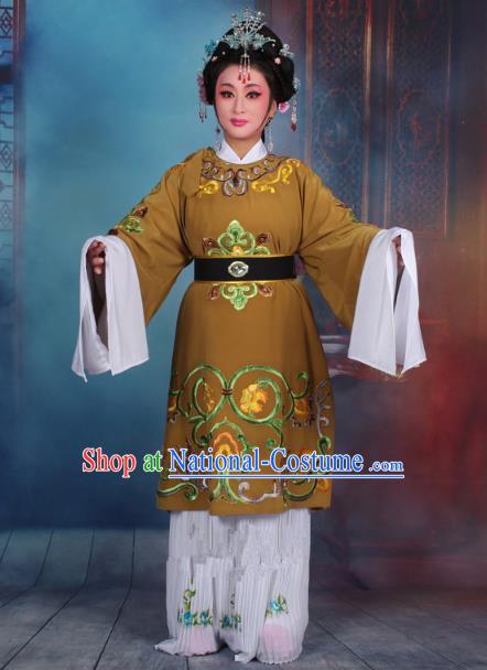 Traditional China Beijing Opera Old Women Costume Matchmaker Embroidered Ginger Clothing, Ancient Chinese Peking Opera Pantaloon Dress Clothing