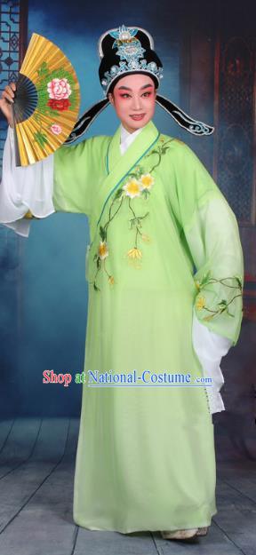 Traditional China Beijing Opera Niche Costume Gifted Scholar Embroidered Robe and Hat Ancient Chinese Peking Opera Embroidery Clothing