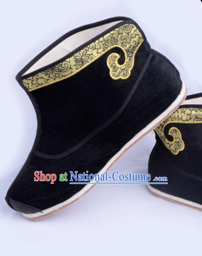 Top Grade Professional Beijing Opera Takefu Boots, Traditional Ancient Chinese Peking Opera Young Men Warrior Shoes