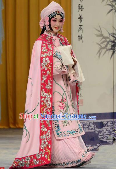 Top Grade Professional Beijing Opera Palace Lady Costume Hua Tan Embroidered Cloak, Traditional Ancient Chinese Peking Opera Diva Embroidery Mantle