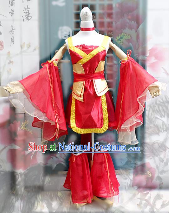 Traditional Chinese Tang Dynasty Swordswoman Costume, China Ancient Elegant Hanfu Heroine Dress Clothing