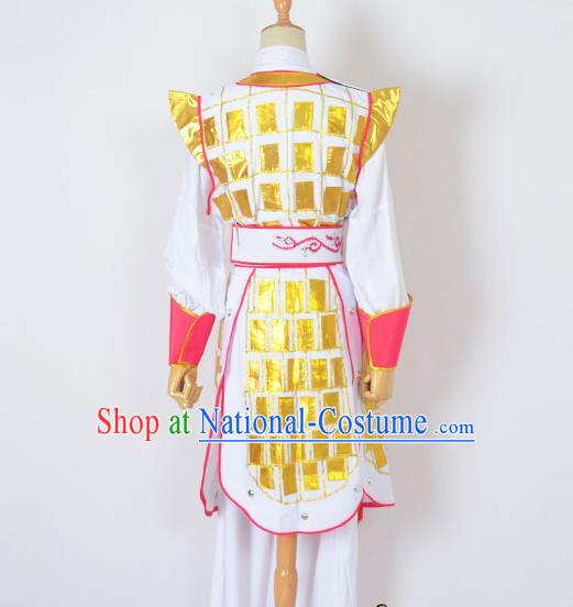 Traditional Chinese Professional Peking Opera Blues Costume, China Beijing Opera Shaoxing Opera Swordplay Female Warrior Uniform