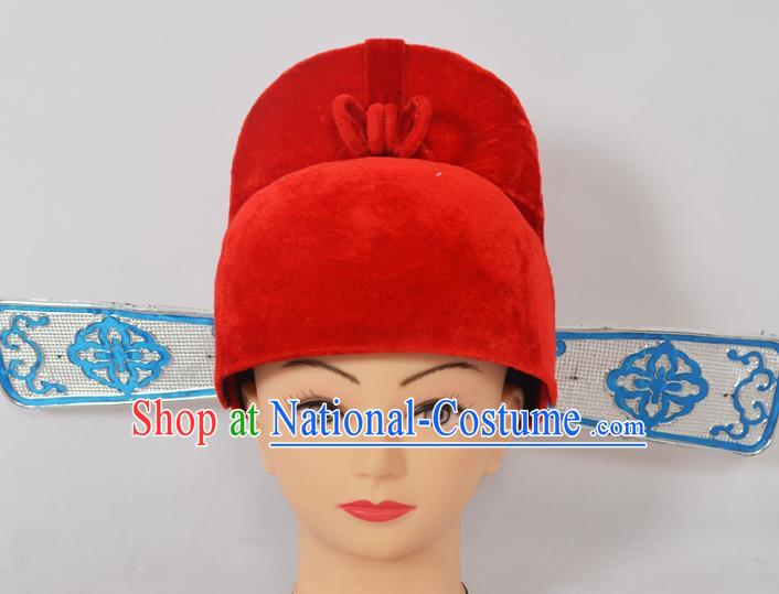 Traditional Handmade Chinese Classical Peking Opera Officer Hat, China Beijing Opera Lang Scholar Headwear