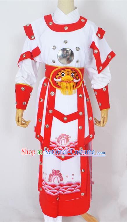 Traditional Chinese Professional Peking Opera Takefu General Costume, China Beijing Opera Martial Arts Warrior Embroidered Clothing