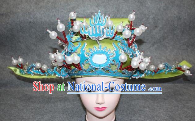 Traditional Handmade Chinese Ancient Classical Hair Accessories Peking Opera Niche Hat, China Beijing Opera Lang Scholar Headwear