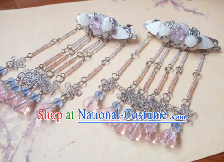 Chinese Ancient Style Hair Jewelry Accessories Xiuhe Suit Hairpins Headwear Headdress Bride Hair Fascinators for Women