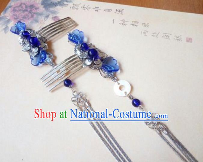 Chinese Ancient Style Hair Jewelry Accessories Xiuhe Suit Hairpins Headwear Headdress Bride Hair Fascinators for Women