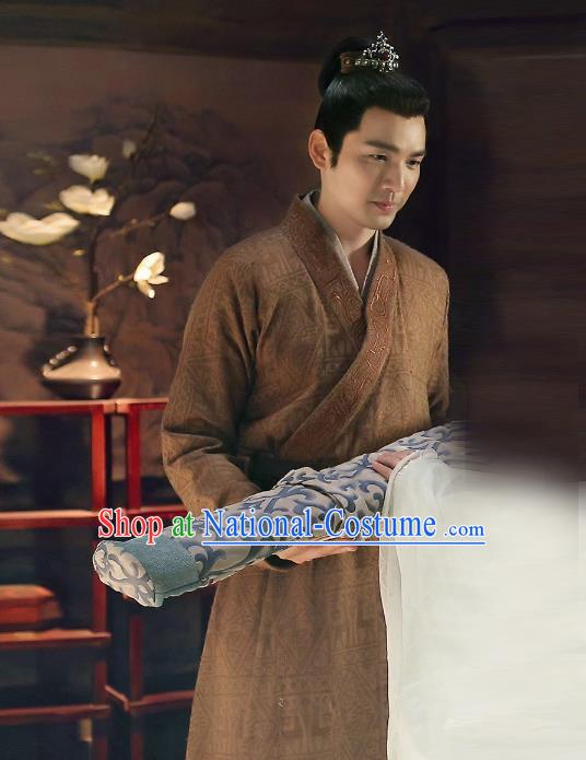 Traditional Chinese Ancient Swordsman Costume, Chinese Han Dynasty Prince Clothing for Men