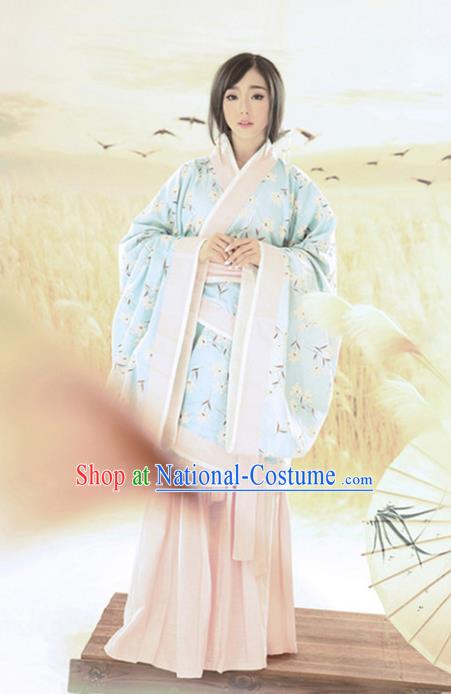 Traditional Ancient Chinese Imperial Concubine Costume, Elegant Hanfu Clothing Chinese Han Dynasty Imperial Consort Clothing for Women