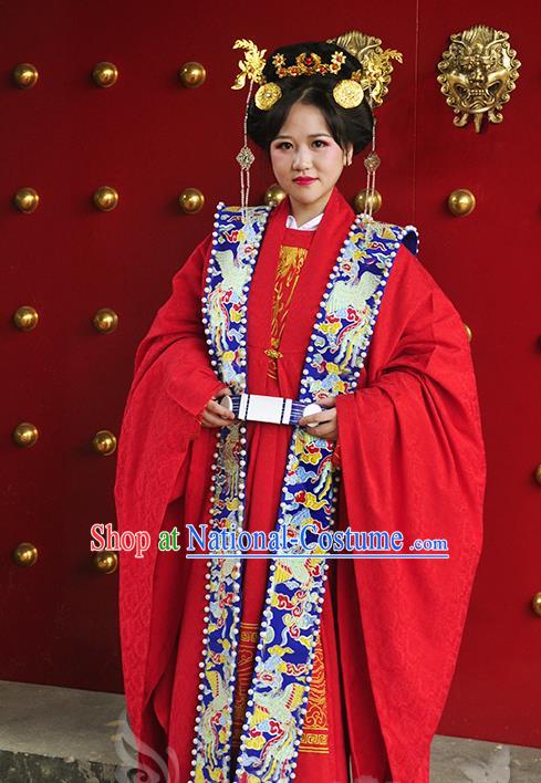 Ancient Chinese Costume Chinese Style Wedding Dress Tang Dynasty hanfu princess wedding Clothing