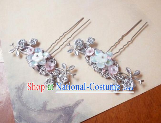 Traditional Handmade Chinese Ancient Classical Palace Lady Hair Accessories, Hair Sticks Hair Jewellery, Hair Fascinators Plum Blossom Hairpins for Women