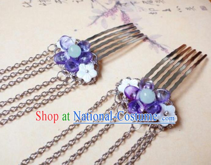 Chinese Ancient Style Hair Jewelry Accessories Xiuhe Suit Hairpins Headwear Headdress Bride Hair Fascinators for Women