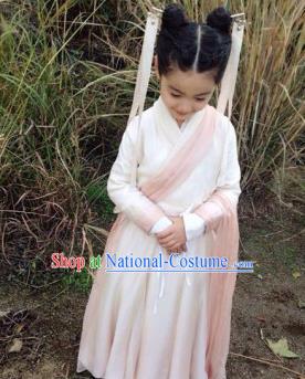 Traditional Asian Oriental Costumes China Costume Han Dynasty Hanfu Princess Fairy Dress for Kids