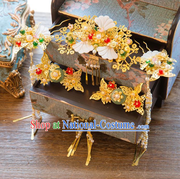 Chinese Hair Jewelry Accessories Hairpins Headwear Headdress Hair Crown for Women