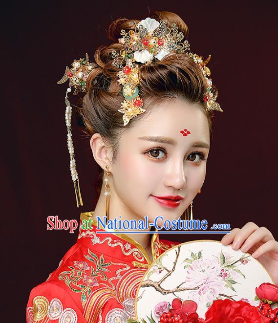 Chinese Hair Jewelry Accessories Hairpins Headwear Headdress Hair Crown for Women