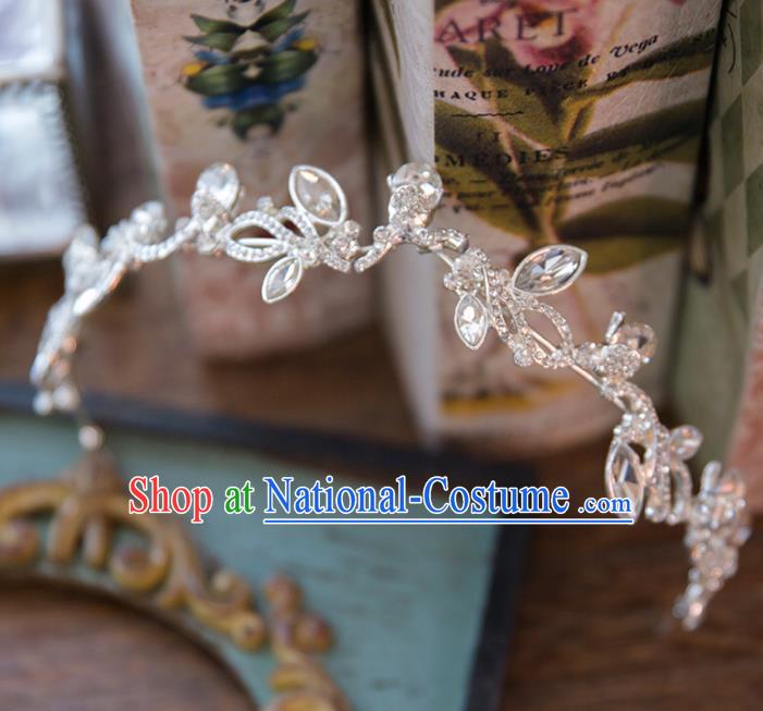 Top Grade Handmade Classical Hair Accessories Baroque Style Princess Crystal Hair Clasp Headwear for Women