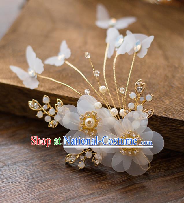 Top Grade Handmade Classical Hair Accessories Baroque Style Princess Flowers Hair Stick Headwear for Women