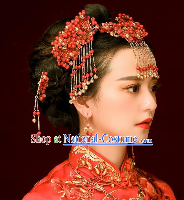 Chinese Hair Jewelry Accessories Hairpins Headwear Headdress Hair Crown for Women