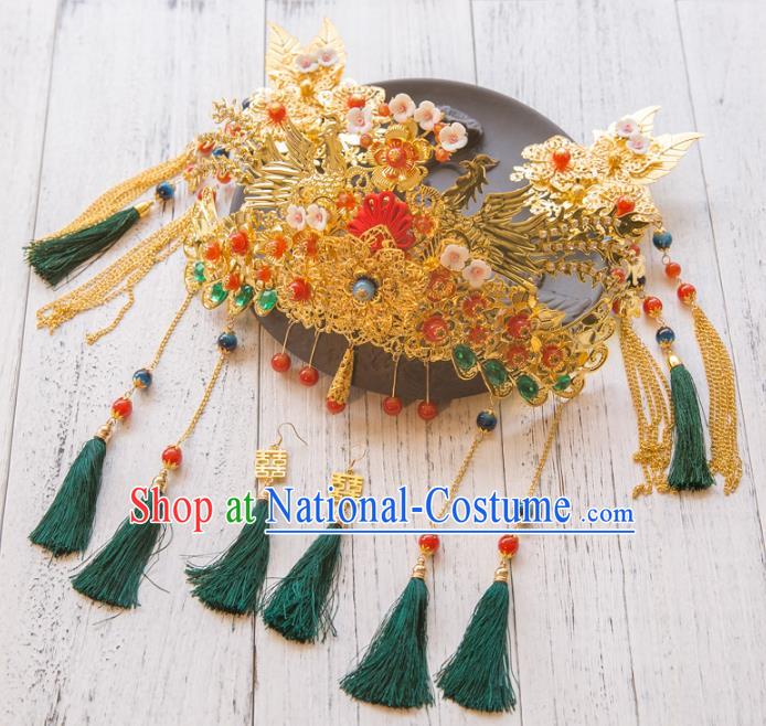 Chinese Hair Jewelry Accessories Hairpins Headwear Headdress Hair Crown for Women