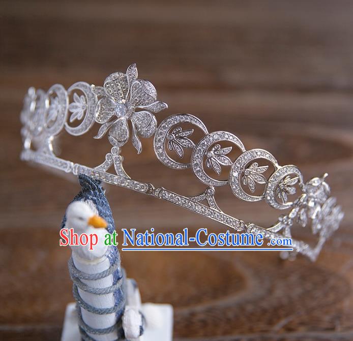 Top Grade Handmade Classical Hair Accessories, Baroque Style Princess Crystal Royal Crown Bride Headwear for Women