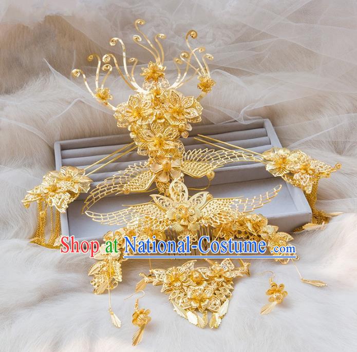 Chinese Hair Jewelry Accessories Hairpins Headwear Headdress Hair Crown for Women