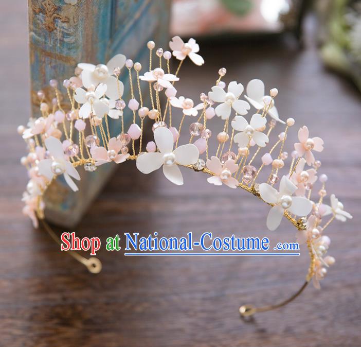 Top Grade Handmade Classical Hair Accessories Baroque Style Princess Crystal Royal Crown Flowers Hair Clasp Headwear for Women