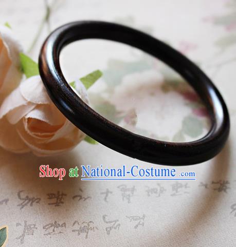 Chinese Handmade Classical Accessories Ebony Bracelet, China Hanfu Bangle for Women