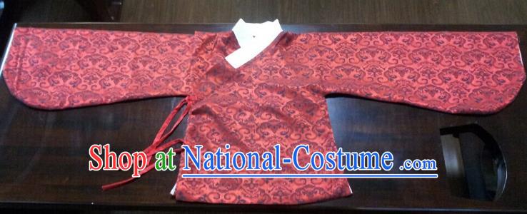 Traditional Oriental China Costume Palace Lady Red Blouse, Chinese Ming Dynasty Embroidered Upper Outer Garment Clothing for Women