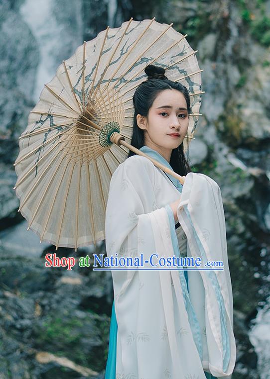 Traditional Chinese Ancient Palace Lady Costume, Asian China Jin Dynasty Princess Embroidered Dress Clothing for Women