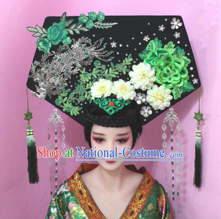 Traditional Handmade Chinese Ancient Classical Hair Accessories Bride Wedding Barrettes Empress Phoenix Coronet Hairpins