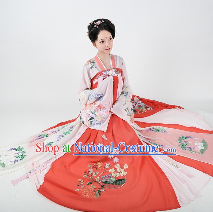 Ancient Chinese Costume hanfu Chinese Wedding Dress Tang Dynasty princess Clothing