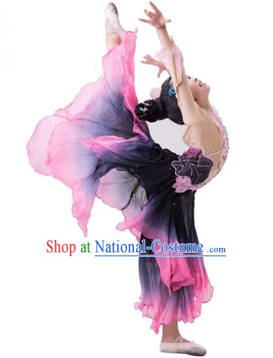 Traditional Chinese Classical Dance Yangge Fan Dance Costume, Folk Dance Uniform Umbrella Dance Clothing for Women