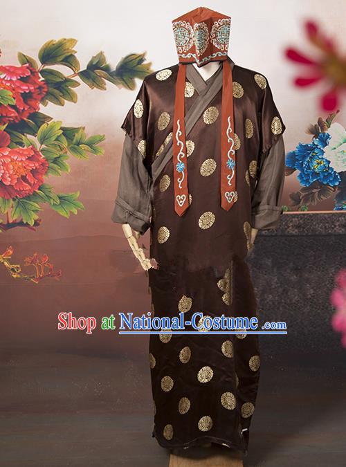 Traditional Ancient Chinese Swordsman Costume, Asian Chinese Ming Dynasty Ministry Councillor Clothing for Men