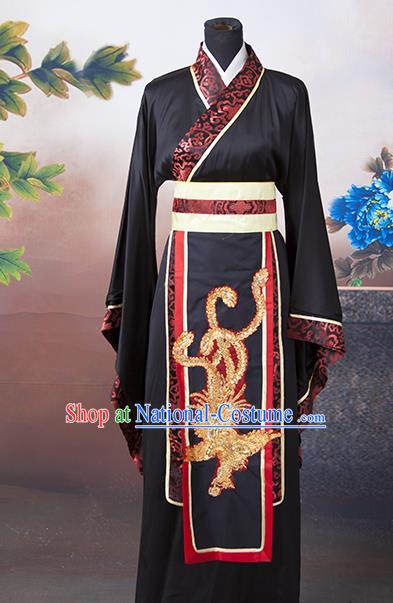 Traditional Ancient Chinese Majesty Costume, Asian Chinese Han Dynasty Emperor Robe Clothing for Men