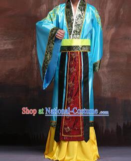 Traditional Ancient Chinese Hanfu Prime Minister Costume, Asian Chinese Han Dynasty Robe Clothing for Men