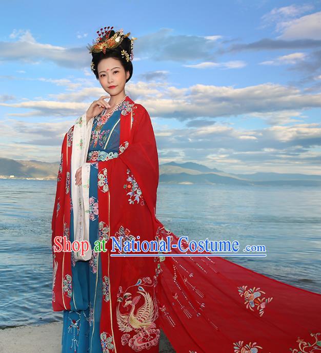 Ancient Chinese Costume hanfu Chinese Wedding Dress Tang Dynasty princess Clothing