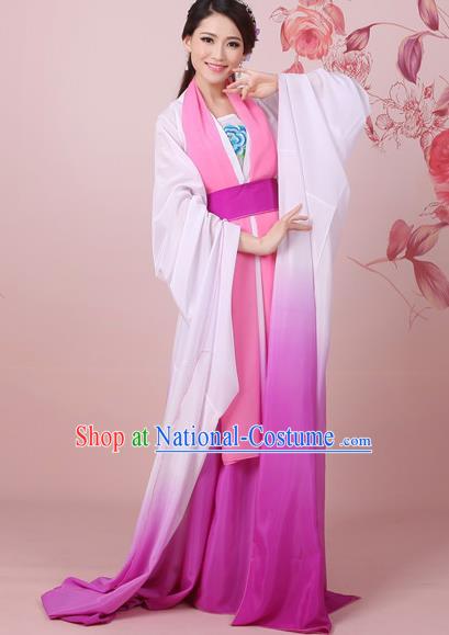 Traditional Ancient Chinese Tang Dynasty Princess Costume, Elegant Hanfu Clothing Chinese Palace Lady Embroidered Dress Clothing for Women