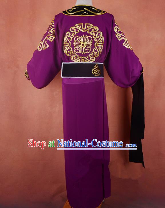 Traditional China Beijing Opera Niche Costume Gifted Scholar Embroidered Robe and Headwear Ancient Chinese Peking Opera Embroidery Clothing