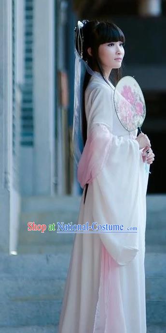 Traditional Ancient Chinese Fairy Embroidered Costume, Elegant Hanfu Chinese Tang Dynasty Imperial Princess Clothing for Women