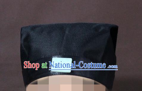 Traditional Chinese Beijing Opera Wu Dang Taoist Black Hats Taoism Headband for Men