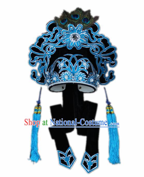 Traditional China Beijing Opera Scholar Hats, Chinese Peking Opera Niche Headwear